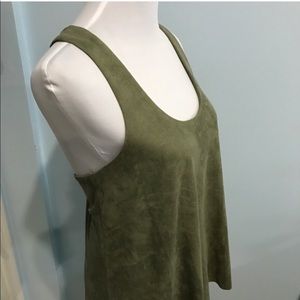Olive Green Guess Racerback Tank